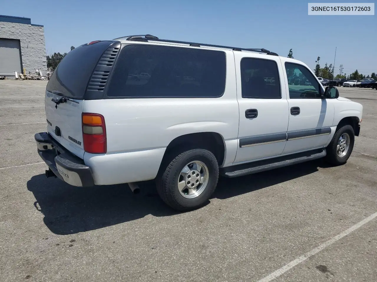 2003 Chevrolet Suburban C1500 VIN: 3GNEC16T53G172603 Lot: 61501045