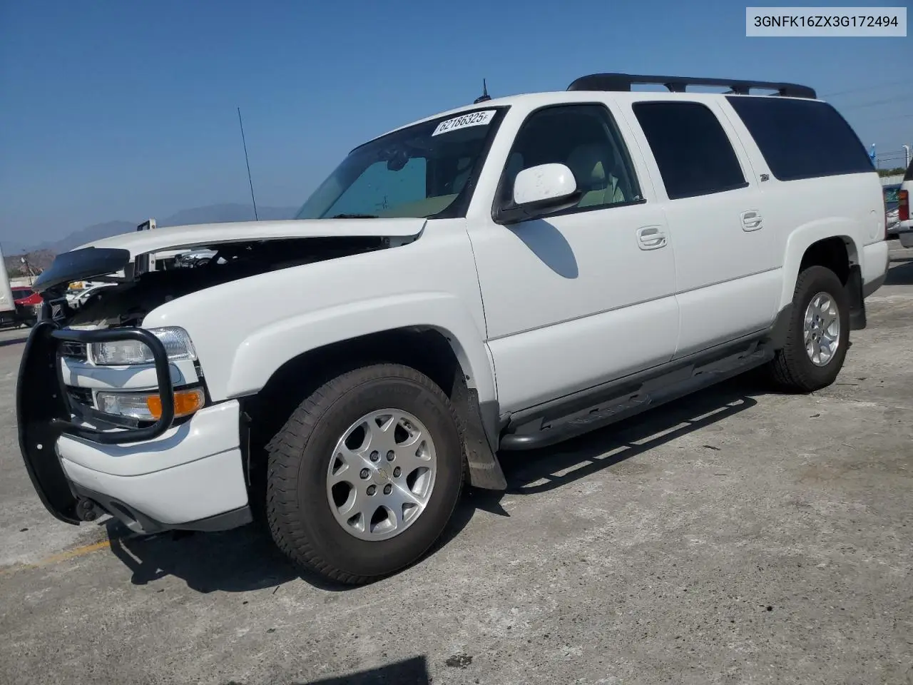 2003 Chevrolet Suburban K1500 VIN: 3GNFK16ZX3G172494 Lot: 62186325
