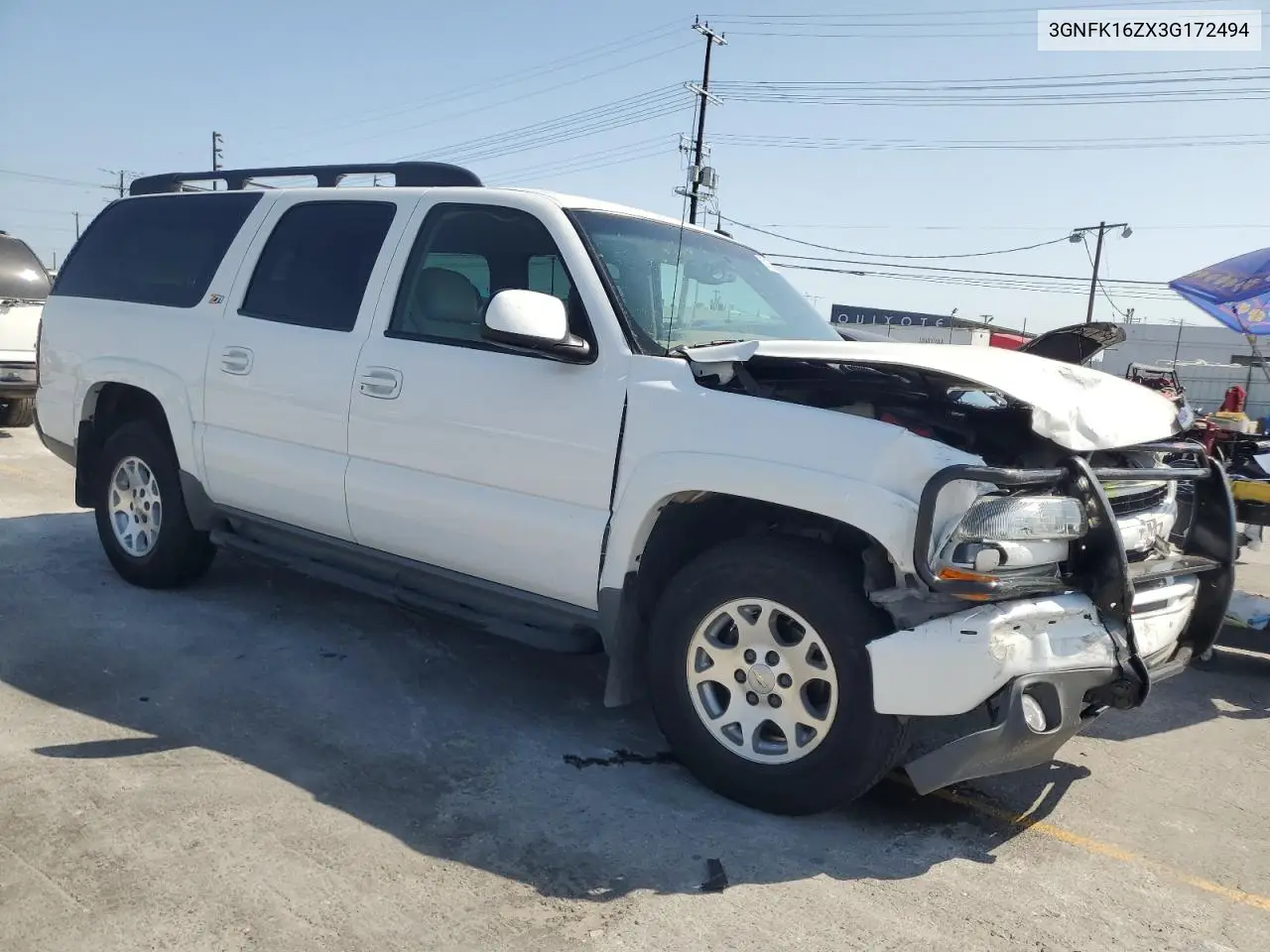 2003 Chevrolet Suburban K1500 VIN: 3GNFK16ZX3G172494 Lot: 62186325