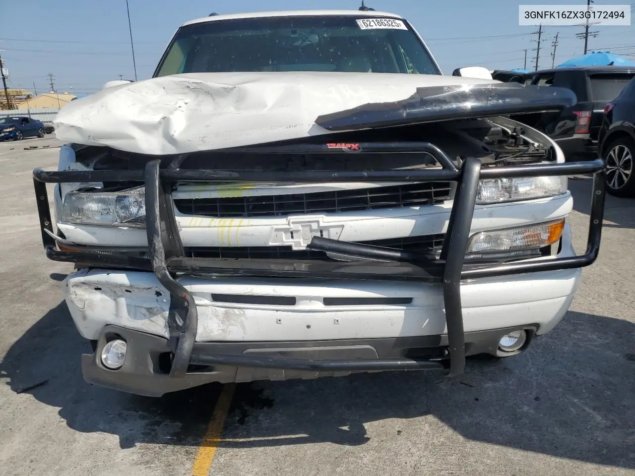 2003 Chevrolet Suburban K1500 VIN: 3GNFK16ZX3G172494 Lot: 62186325