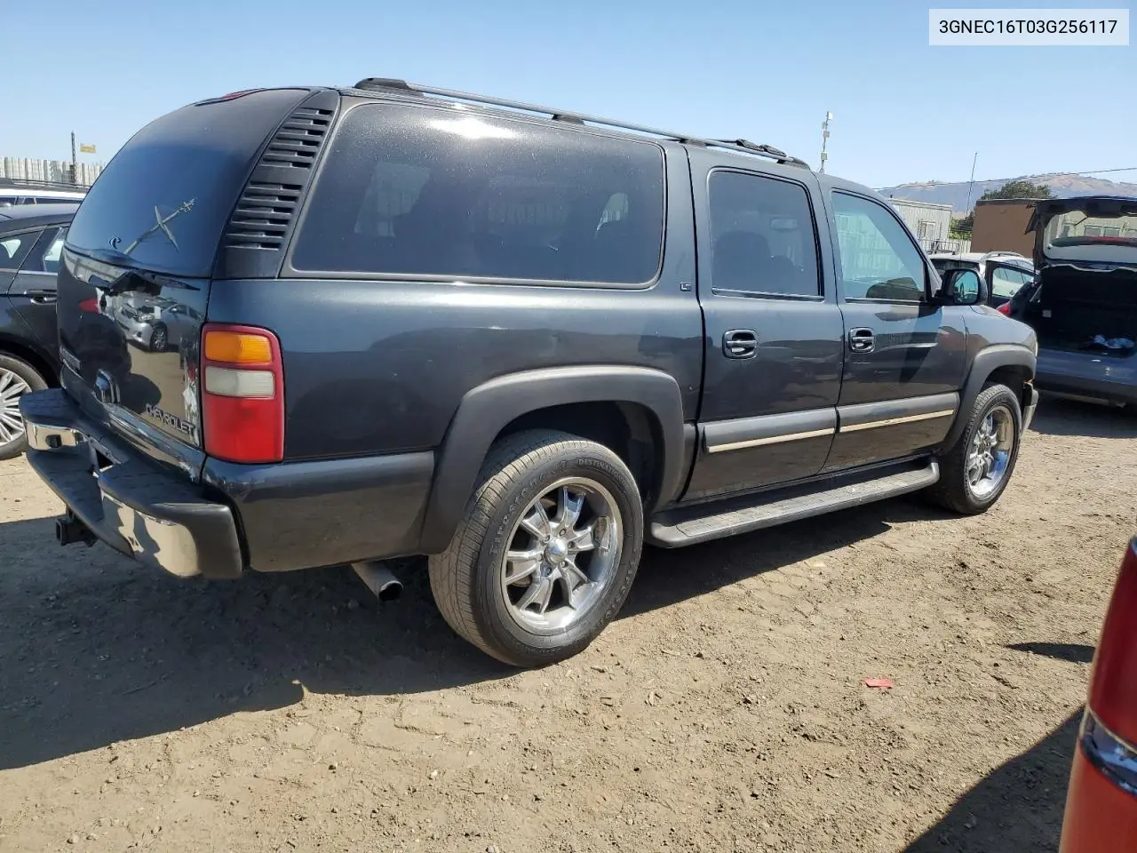 2003 Chevrolet Suburban C1500 VIN: 3GNEC16T03G256117 Lot: 62391405