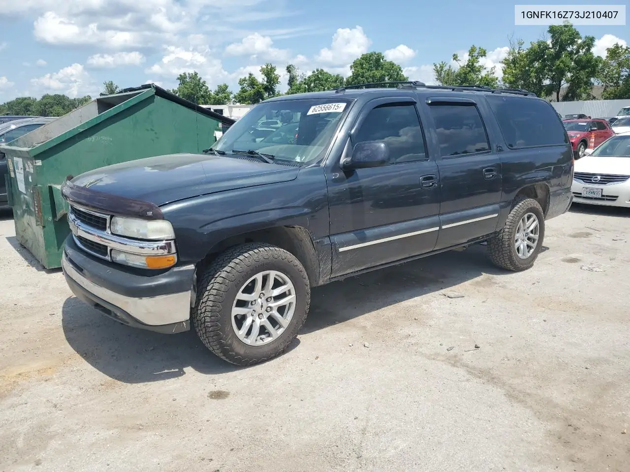 2003 Chevrolet Suburban K1500 VIN: 1GNFK16Z73J210407 Lot: 62556615