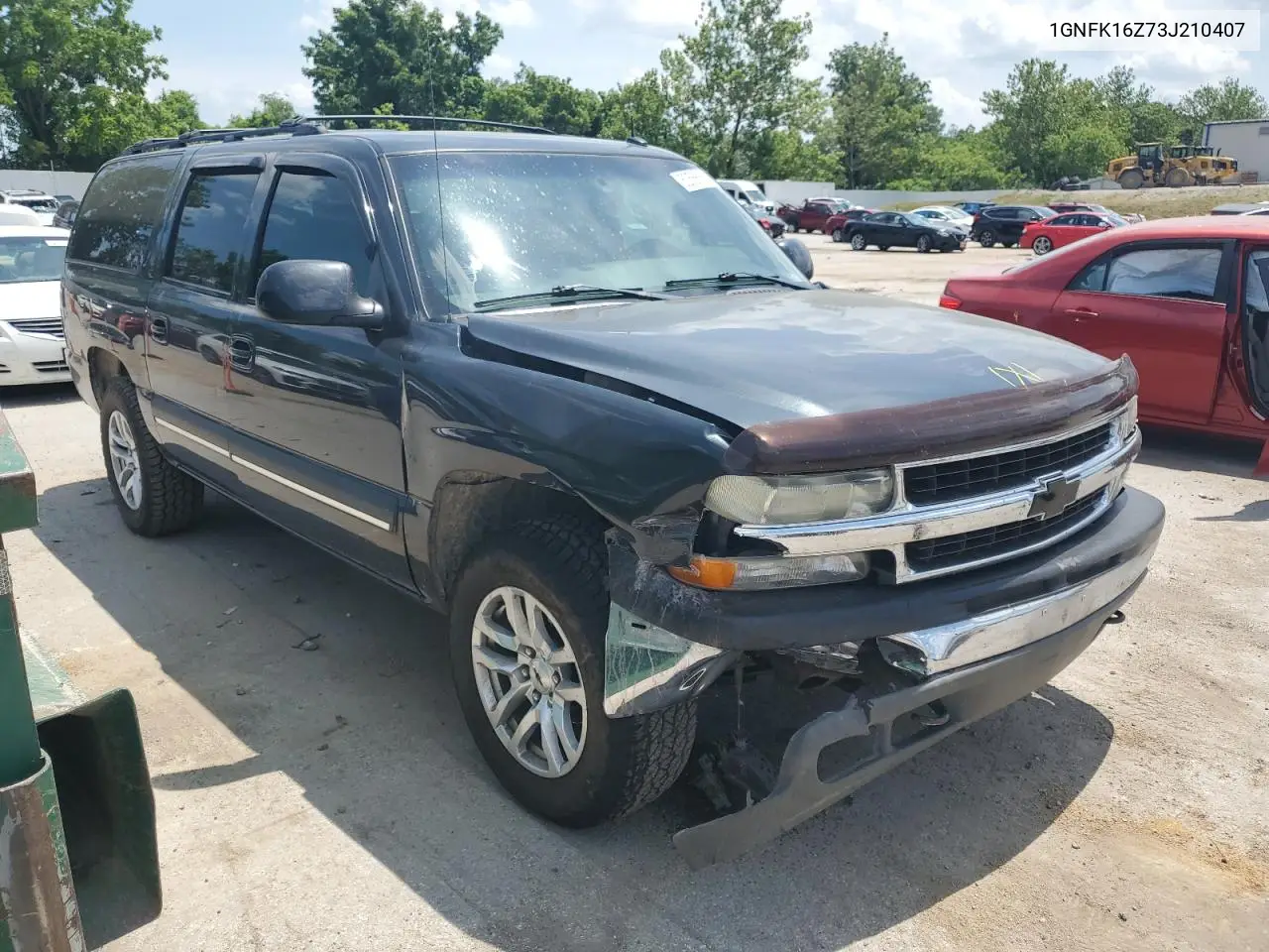 2003 Chevrolet Suburban K1500 VIN: 1GNFK16Z73J210407 Lot: 62556615