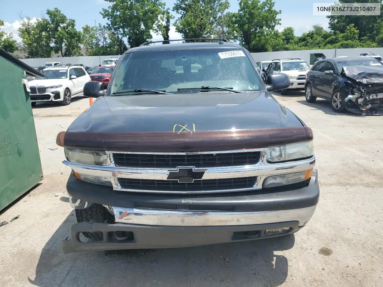 2003 Chevrolet Suburban K1500 VIN: 1GNFK16Z73J210407 Lot: 62556615