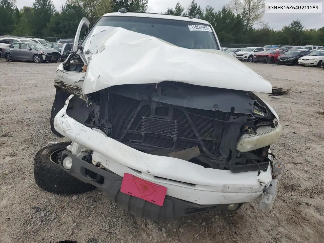 2004 Chevrolet Suburban K1500 VIN: 3GNFK16Z64G211289 Lot: 51853965