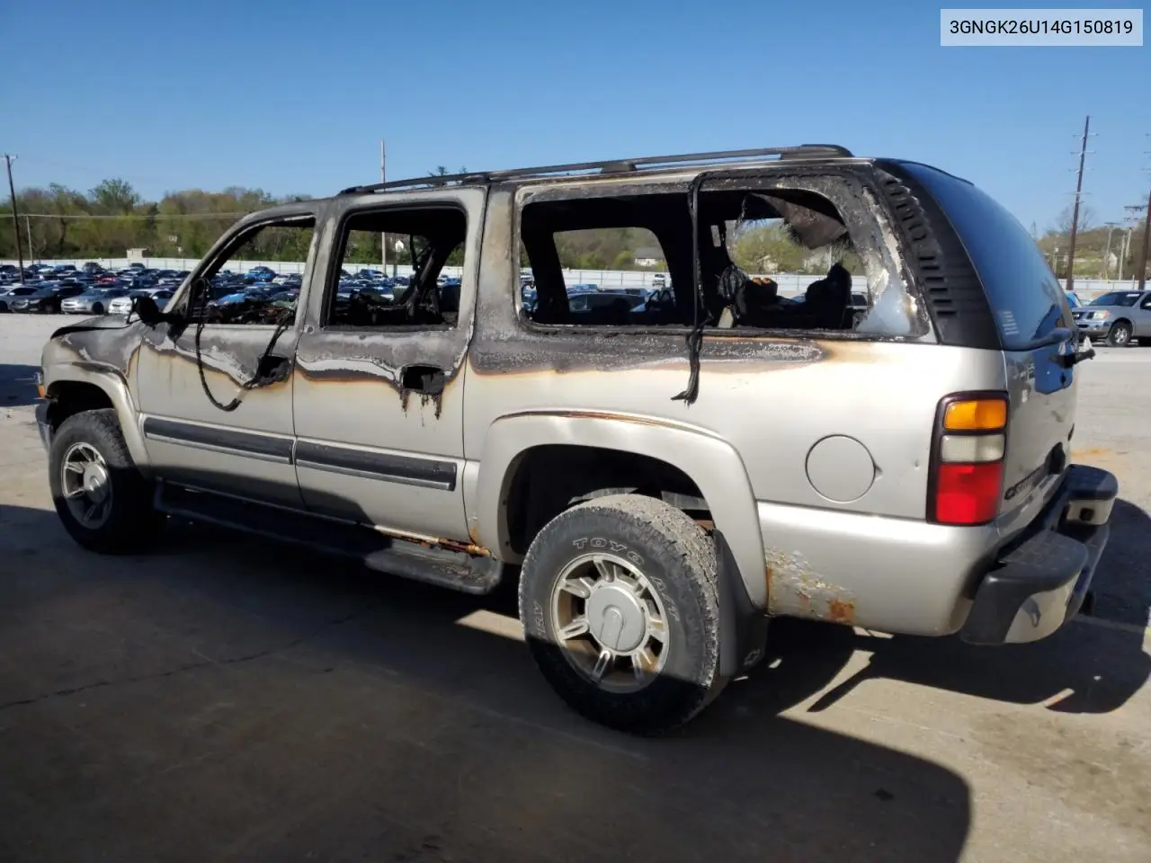 2004 Chevrolet Suburban K2500 VIN: 3GNGK26U14G150819 Lot: 53141925