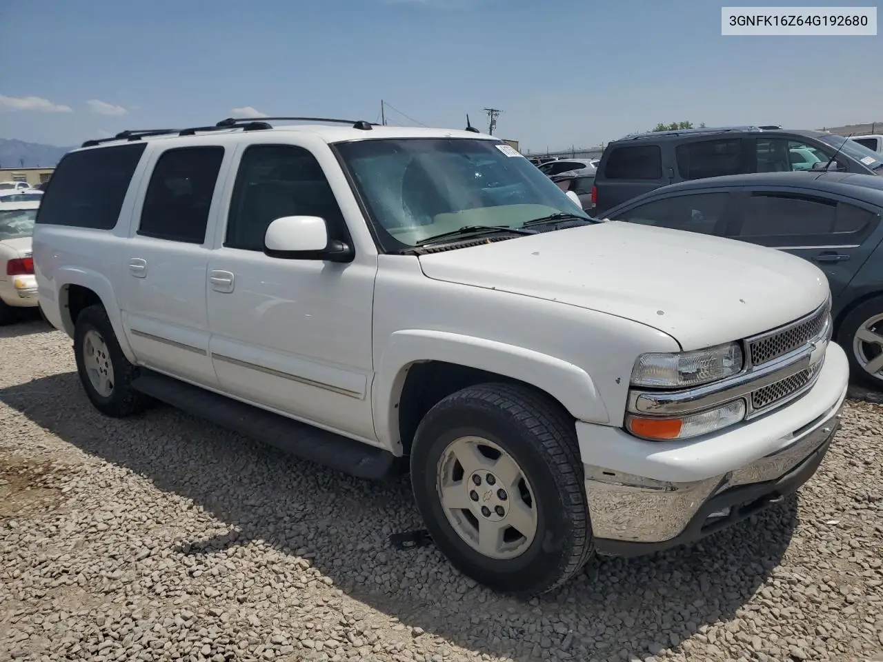 2004 Chevrolet Suburban K1500 VIN: 3GNFK16Z64G192680 Lot: 61757455