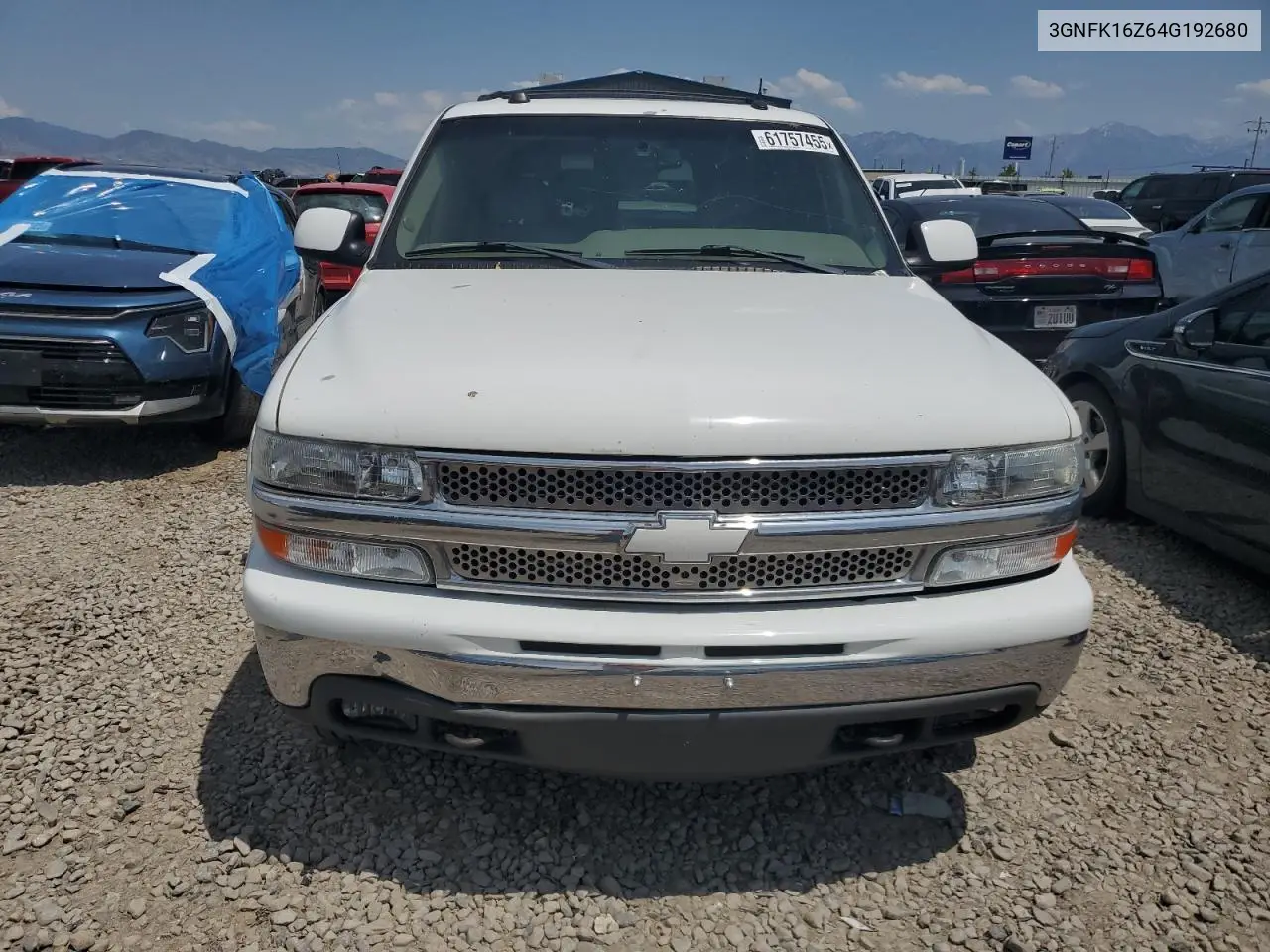 2004 Chevrolet Suburban K1500 VIN: 3GNFK16Z64G192680 Lot: 61757455