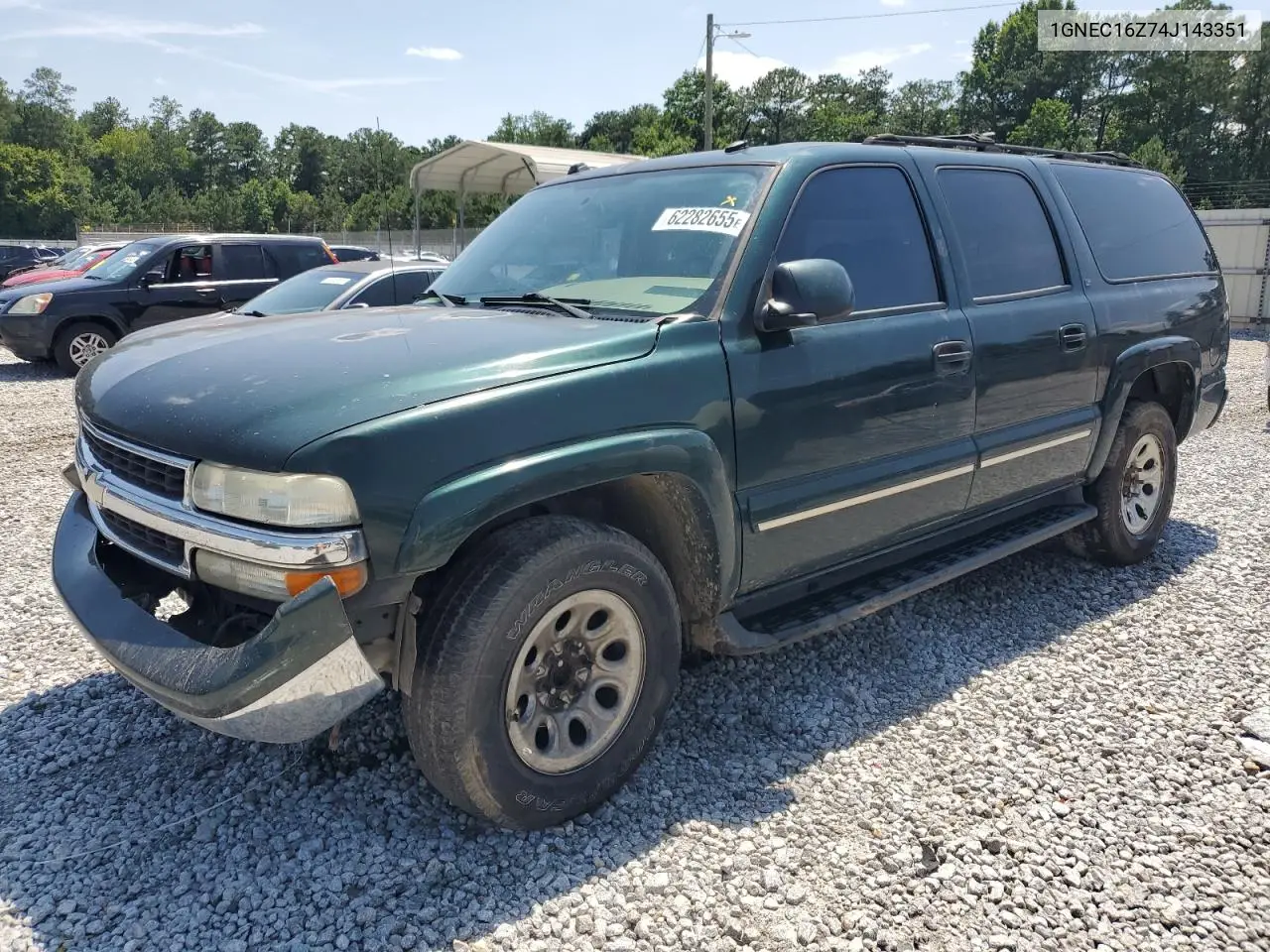 2004 Chevrolet Suburban C1500 VIN: 1GNEC16Z74J143351 Lot: 62282655