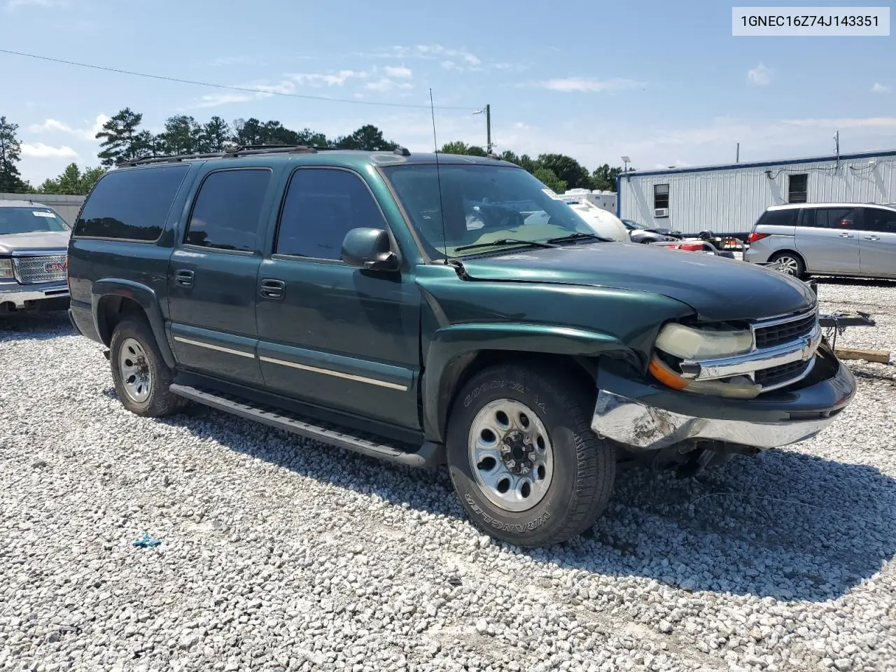 2004 Chevrolet Suburban C1500 VIN: 1GNEC16Z74J143351 Lot: 62282655