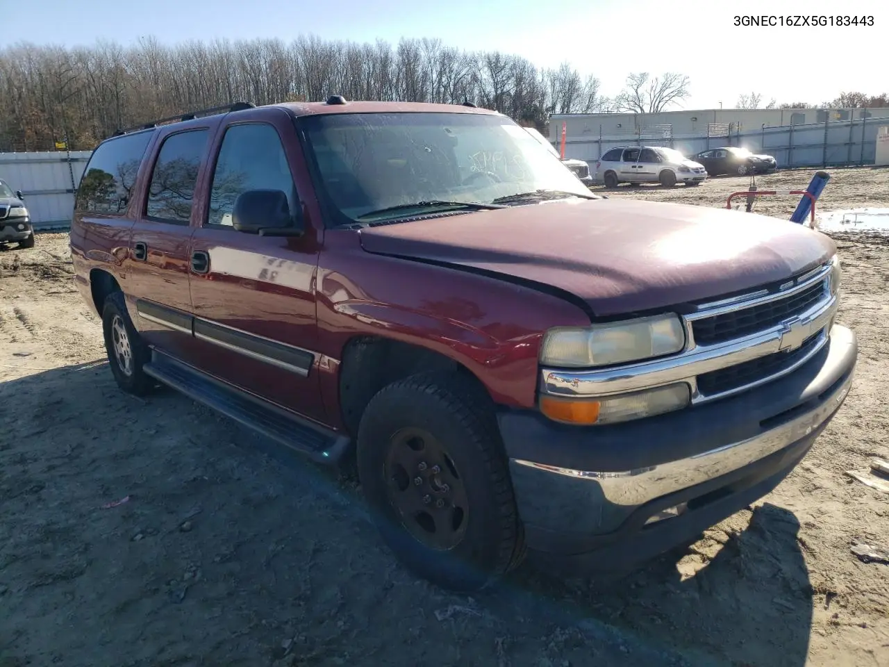 2005 Chevrolet Suburban C1500 VIN: 3GNEC16ZX5G183443 Lot: 43266574