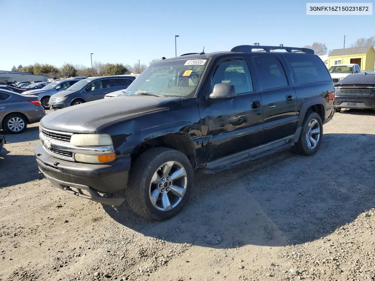 2005 Chevrolet Suburban K1500 VIN: 3GNFK16Z15G231872 Lot: 47266335