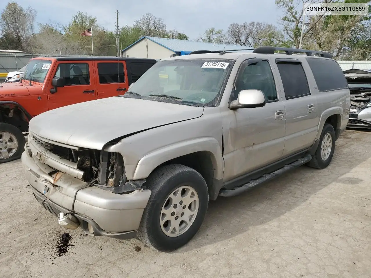 2005 Chevrolet Suburban K1500 VIN: 3GNFK16ZX5G110659 Lot: 51700115