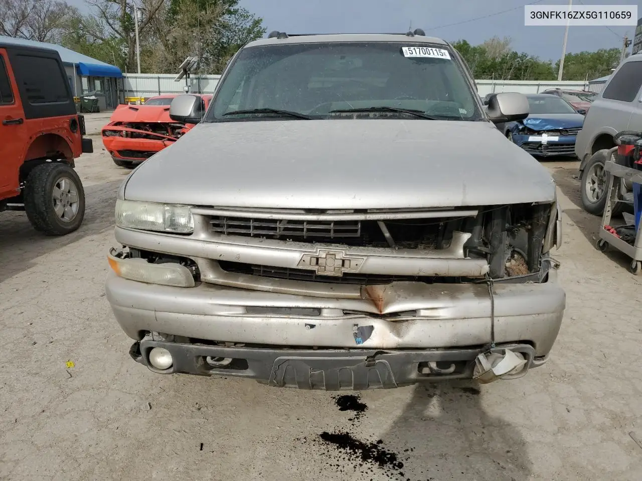 2005 Chevrolet Suburban K1500 VIN: 3GNFK16ZX5G110659 Lot: 51700115