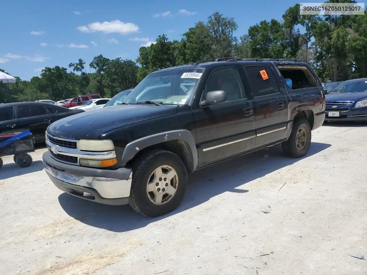 2005 Chevrolet Suburban C1500 VIN: 3GNEC16Z05G125017 Lot: 55200845
