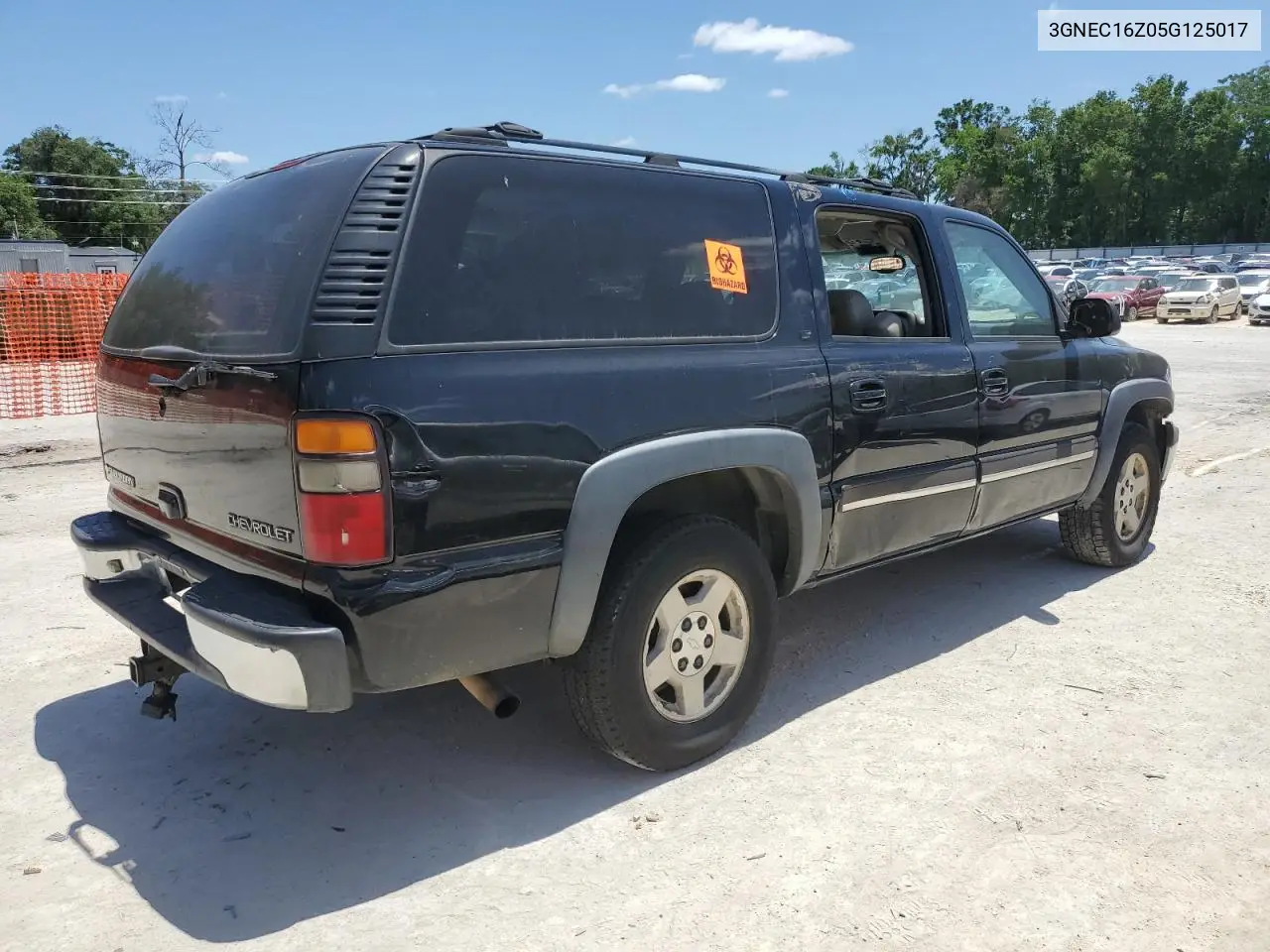 2005 Chevrolet Suburban C1500 VIN: 3GNEC16Z05G125017 Lot: 55200845