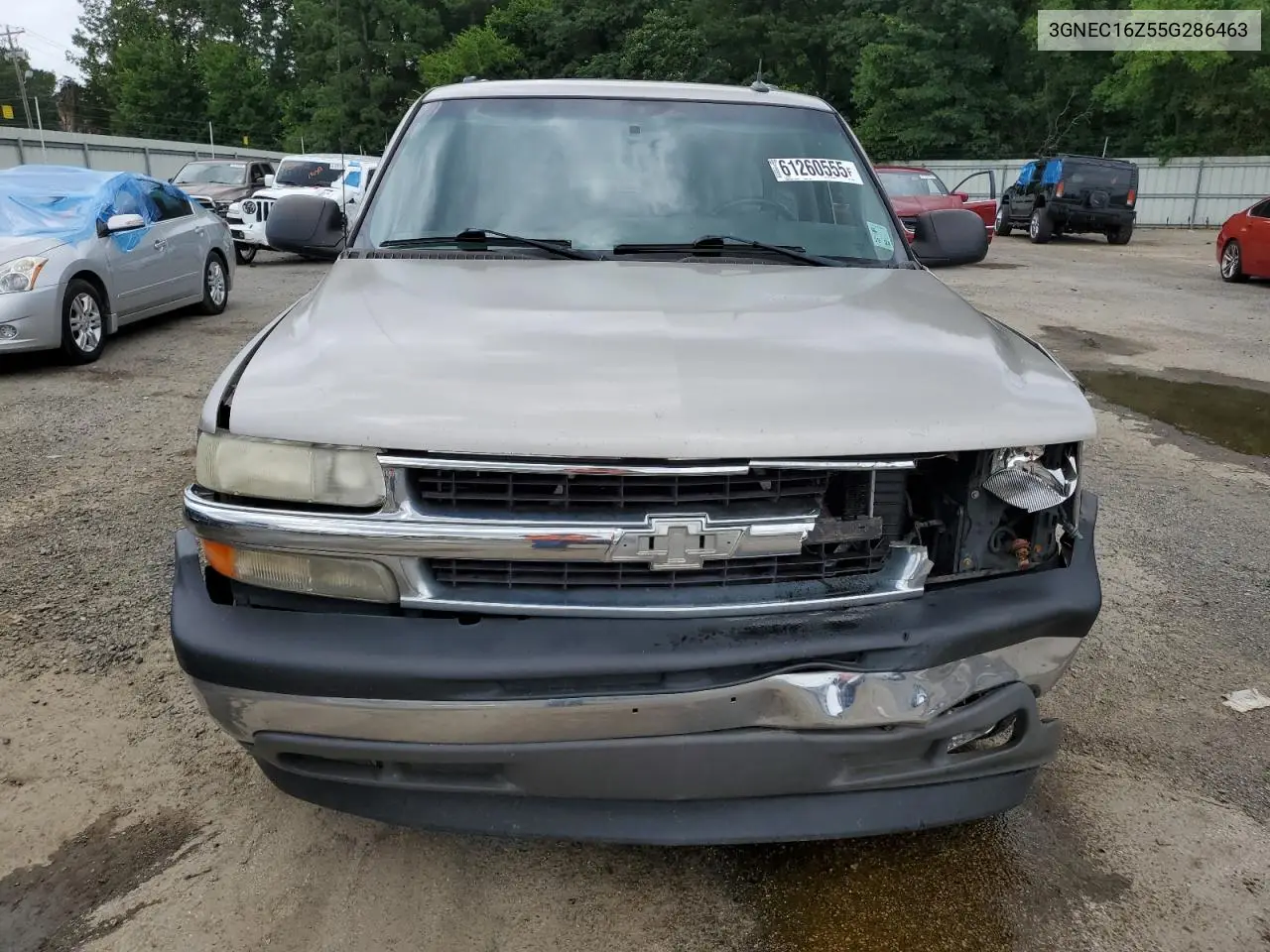 2005 Chevrolet Suburban C1500 VIN: 3GNEC16Z55G286463 Lot: 61260555