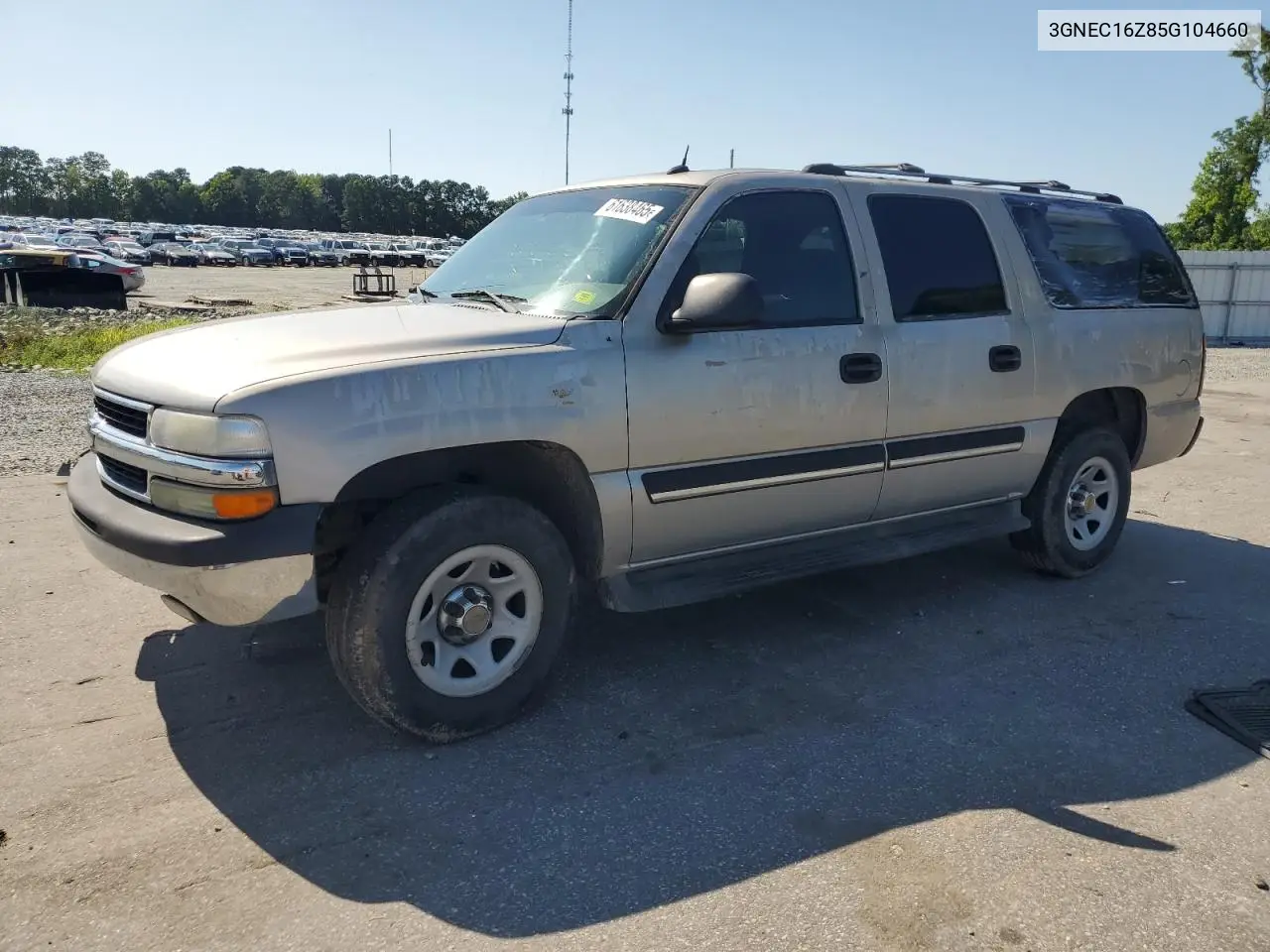 2005 Chevrolet Suburban C1500 VIN: 3GNEC16Z85G104660 Lot: 61638465