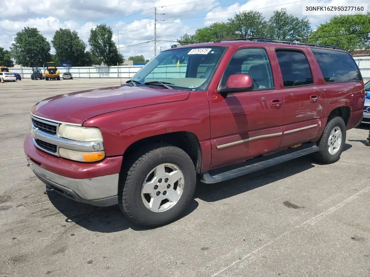 2005 Chevrolet Suburban K1500 VIN: 3GNFK16Z95G277160 Lot: 61791575