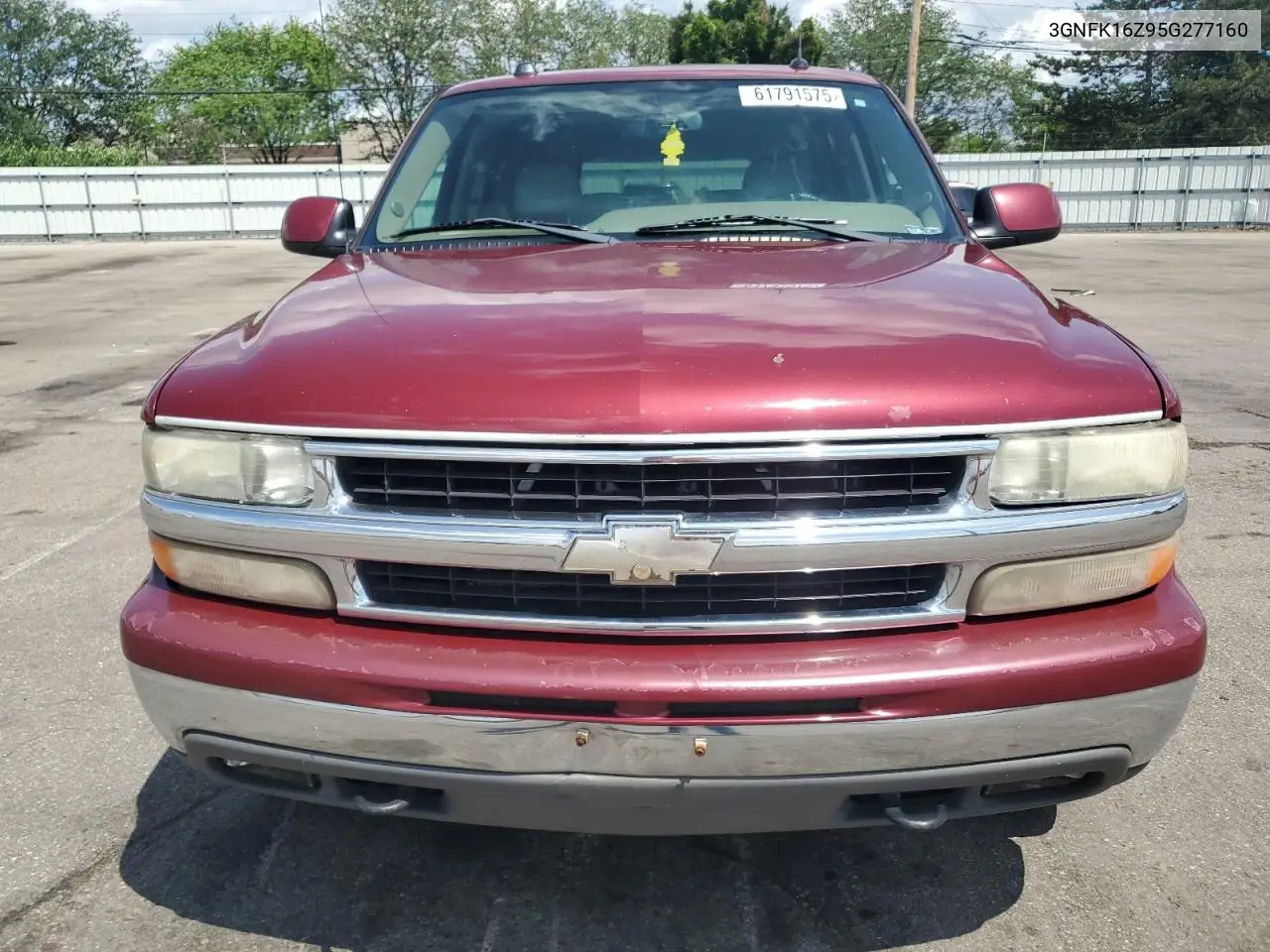 2005 Chevrolet Suburban K1500 VIN: 3GNFK16Z95G277160 Lot: 61791575