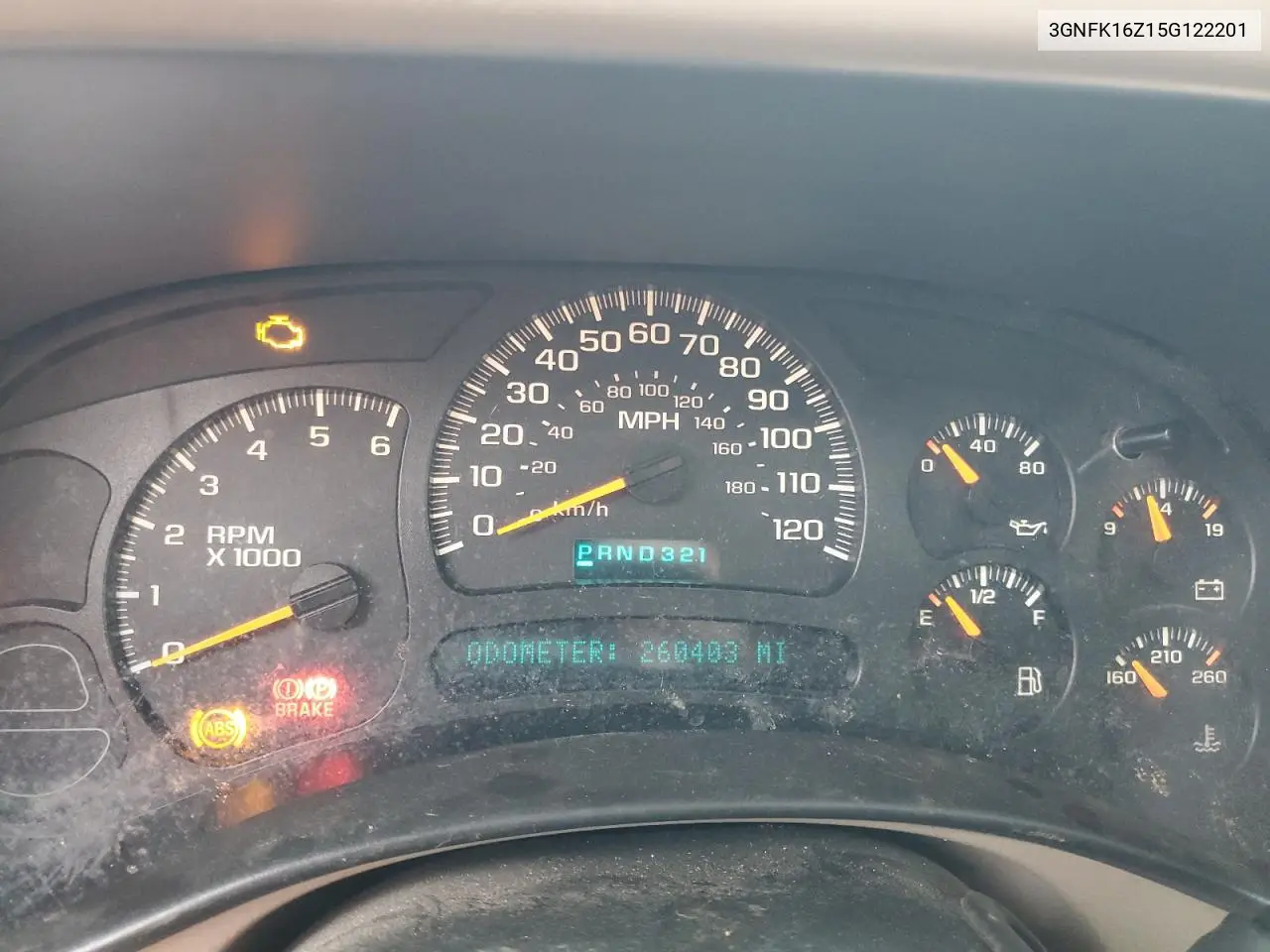 2005 Chevrolet Suburban K1500 VIN: 3GNFK16Z15G122201 Lot: 62284695
