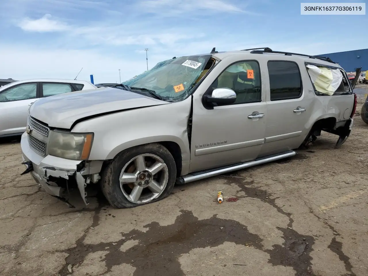 2007 Chevrolet Suburban K1500 VIN: 3GNFK16377G306119 Lot: 51790045