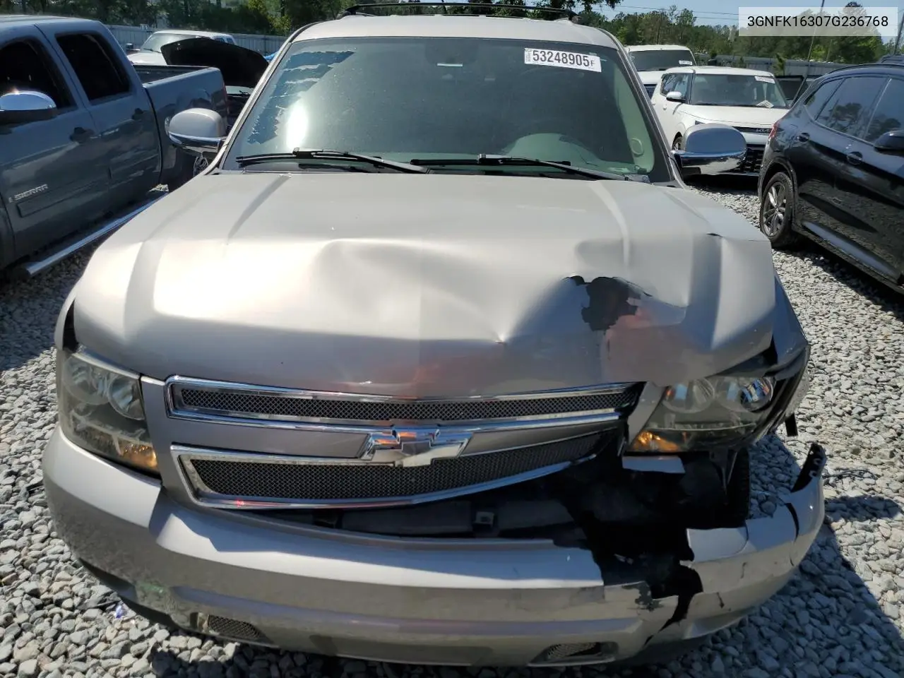 2007 Chevrolet Suburban K1500 VIN: 3GNFK16307G236768 Lot: 53248905