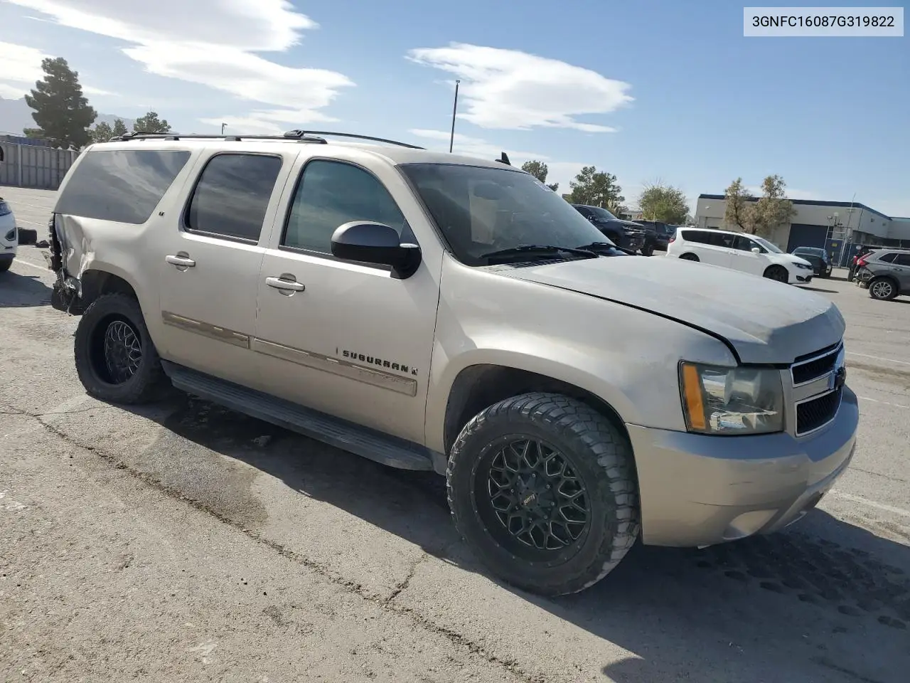 2007 Chevrolet Suburban C1500 VIN: 3GNFC16087G319822 Lot: 56883465