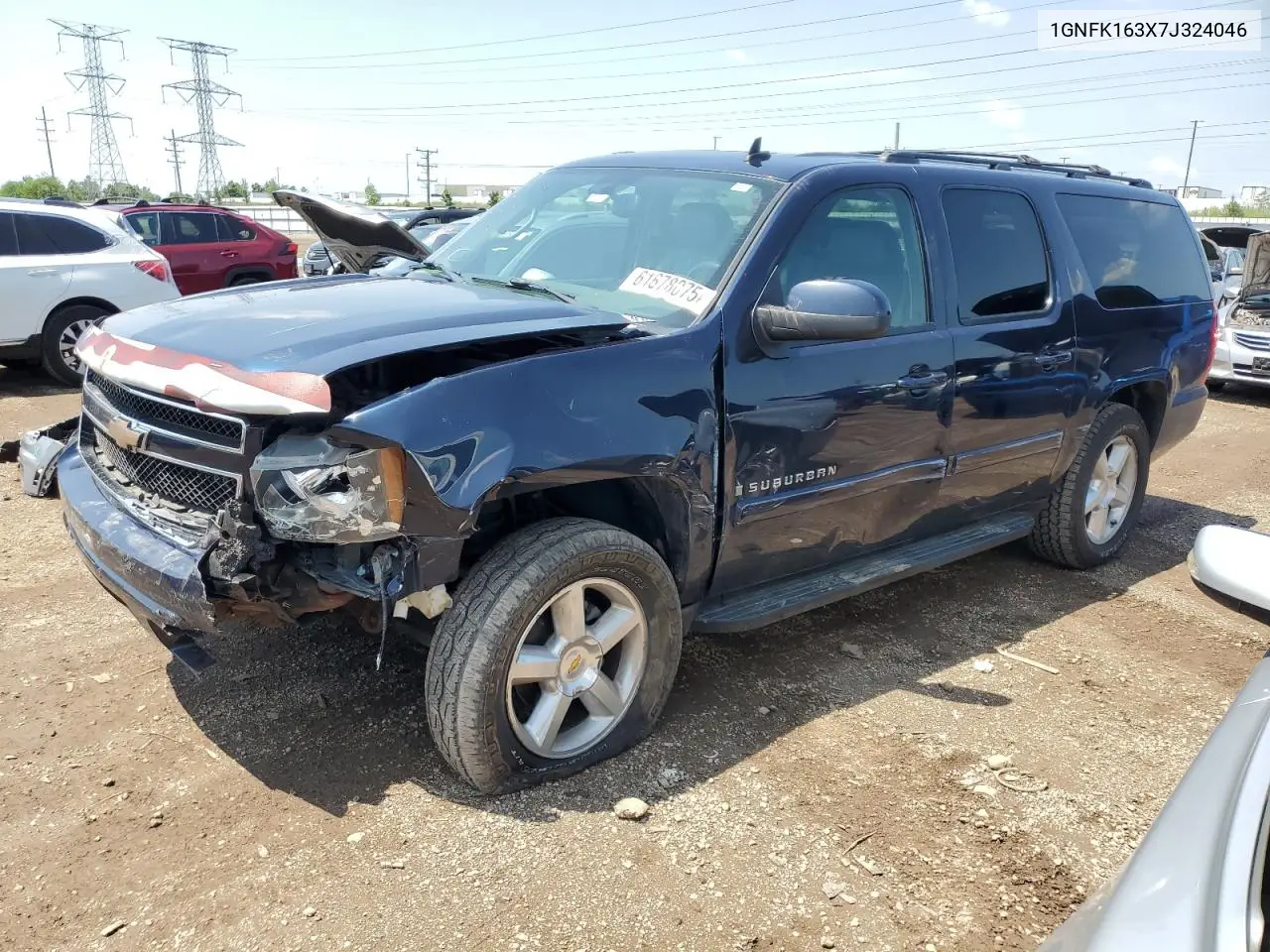 2007 Chevrolet Suburban K1500 VIN: 1GNFK163X7J324046 Lot: 61678075
