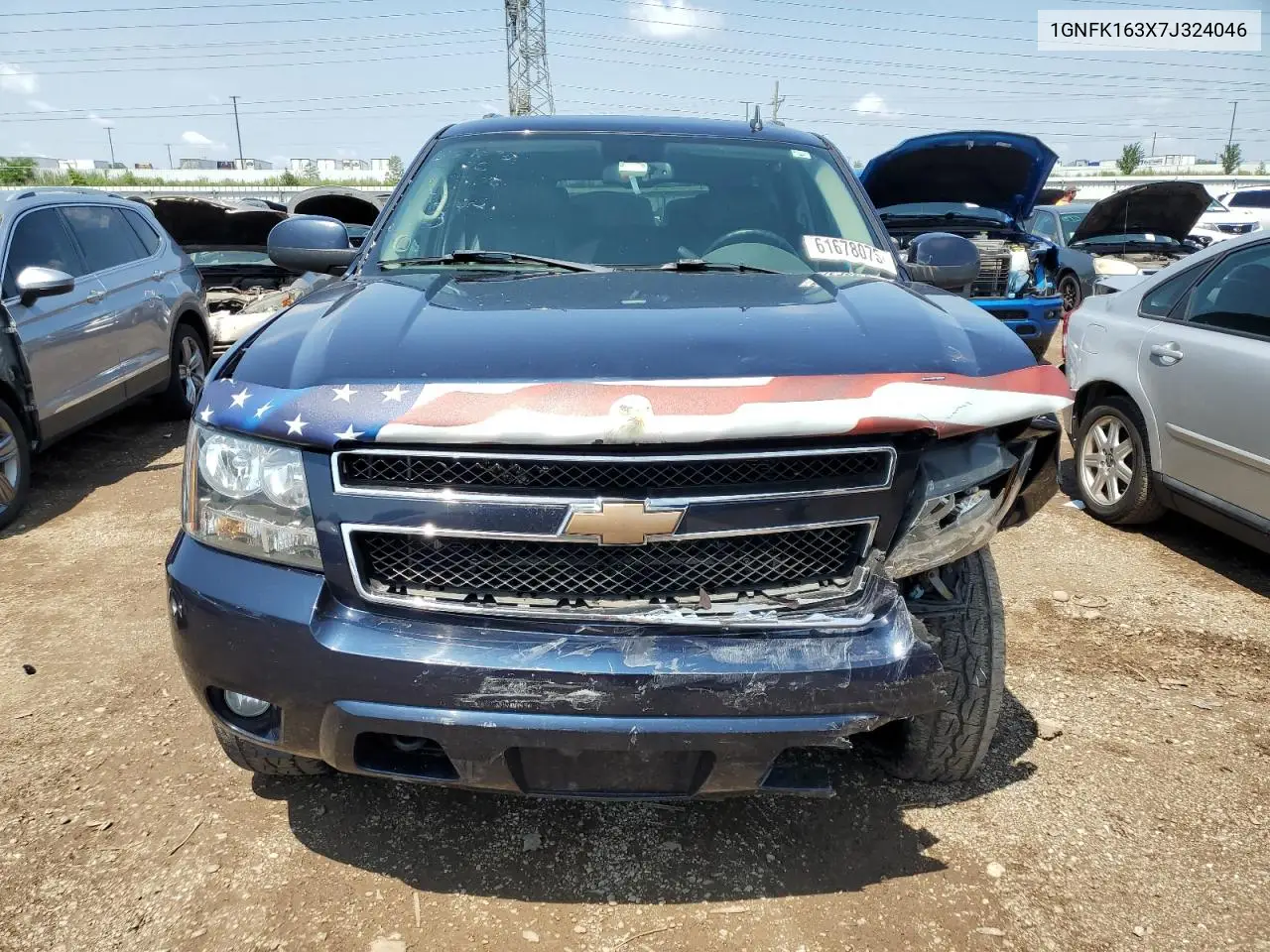 2007 Chevrolet Suburban K1500 VIN: 1GNFK163X7J324046 Lot: 61678075