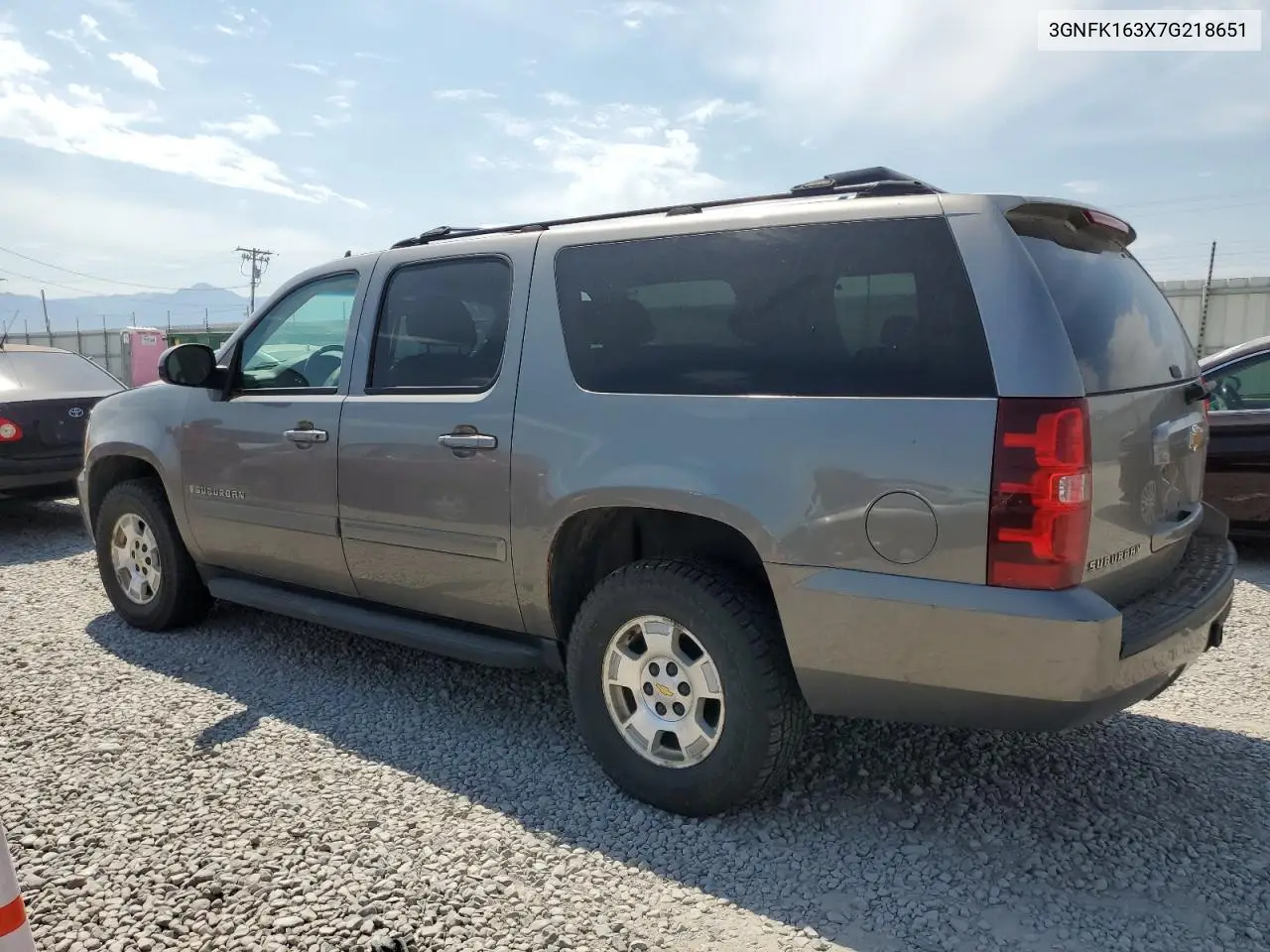 2007 Chevrolet Suburban K1500 VIN: 3GNFK163X7G218651 Lot: 62965465