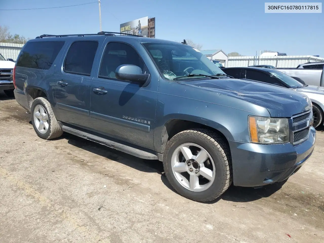 2008 Chevrolet Suburban C1500 Ls VIN: 3GNFC16078G117815 Lot: 51840395