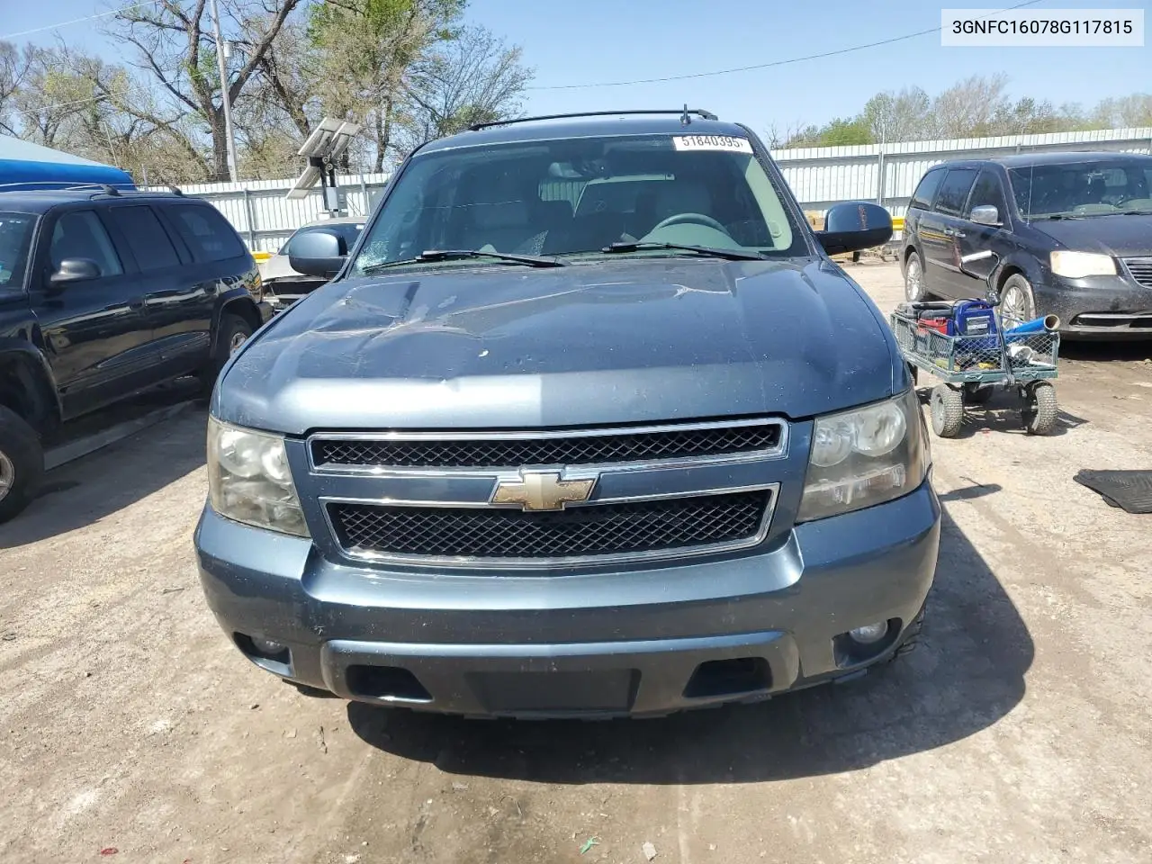 2008 Chevrolet Suburban C1500 Ls VIN: 3GNFC16078G117815 Lot: 51840395