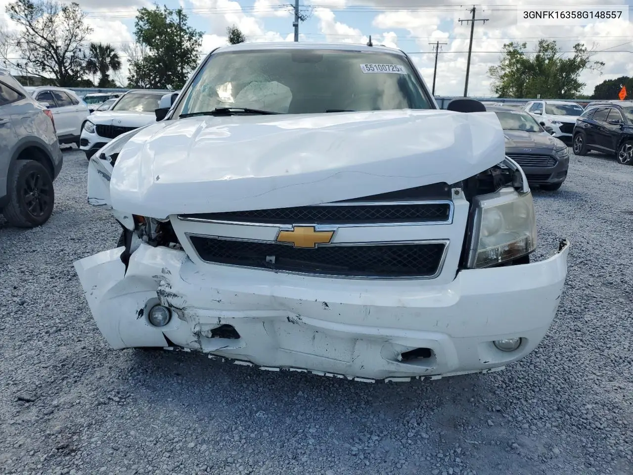 2008 Chevrolet Suburban K1500 Ls VIN: 3GNFK16358G148557 Lot: 55100725