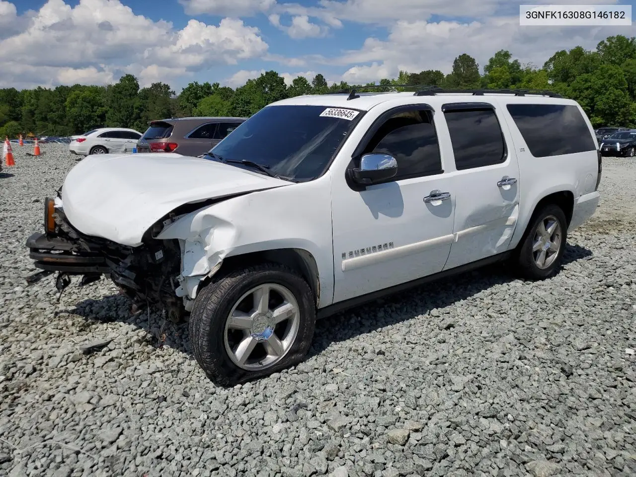 2008 Chevrolet Suburban K1500 Ls VIN: 3GNFK16308G146182 Lot: 56336645