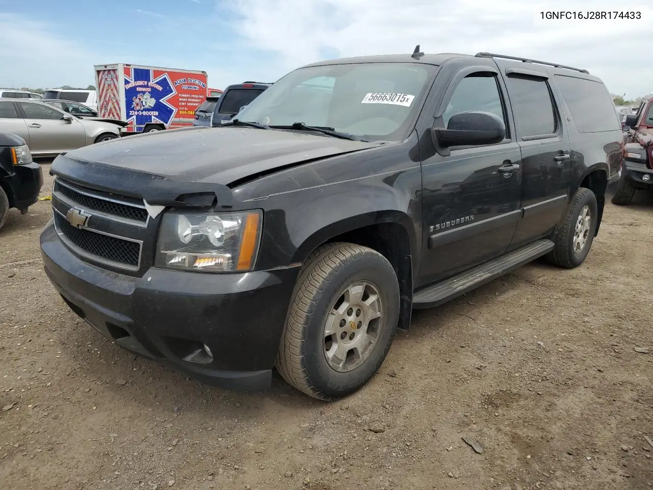 2008 Chevrolet Suburban C1500 Ls VIN: 1GNFC16J28R174433 Lot: 56663015