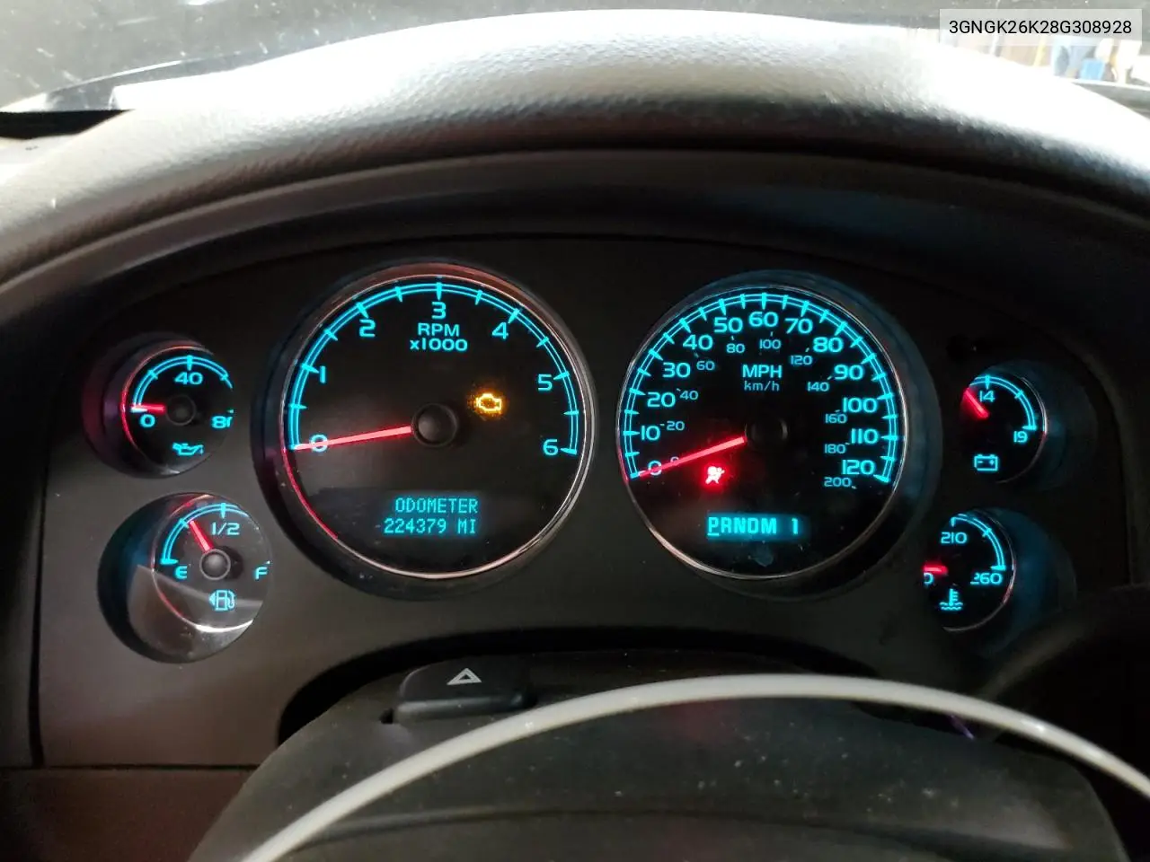 2008 Chevrolet Suburban K2500 VIN: 3GNGK26K28G308928 Lot: 61961215