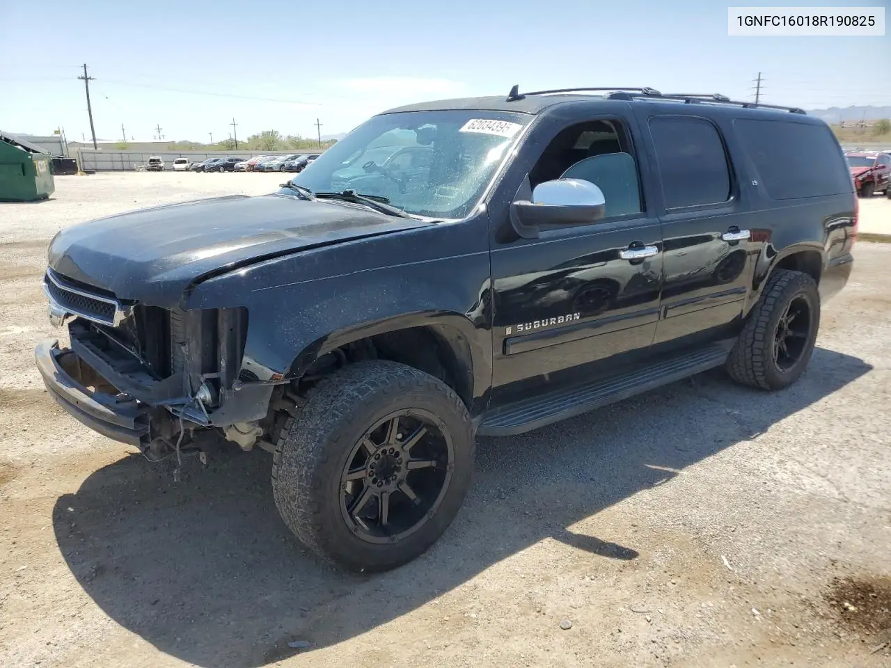 2008 Chevrolet Suburban C1500 Ls VIN: 1GNFC16018R190825 Lot: 62034395