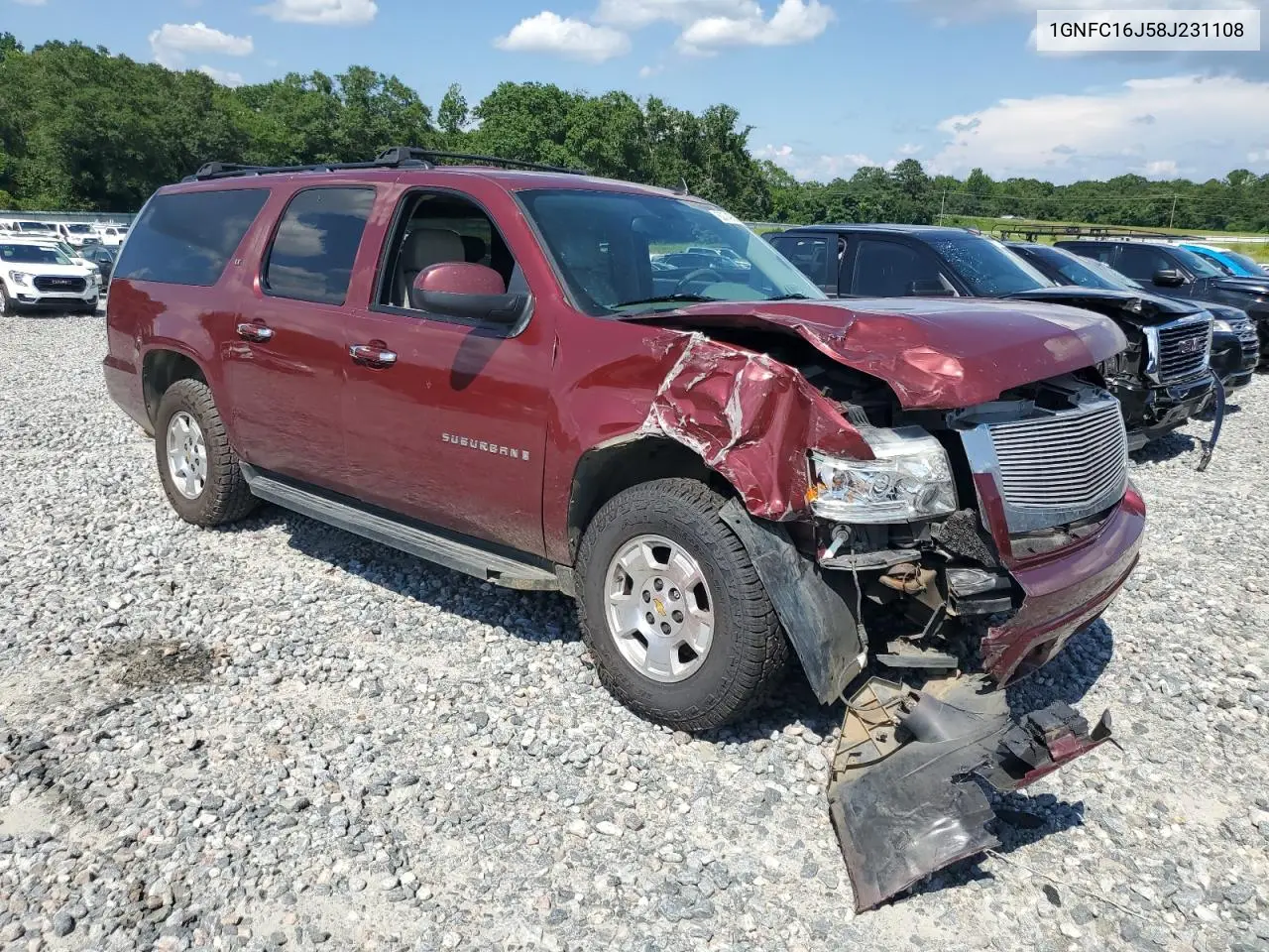 2008 Chevrolet Suburban C1500 Ls VIN: 1GNFC16J58J231108 Lot: 62749555