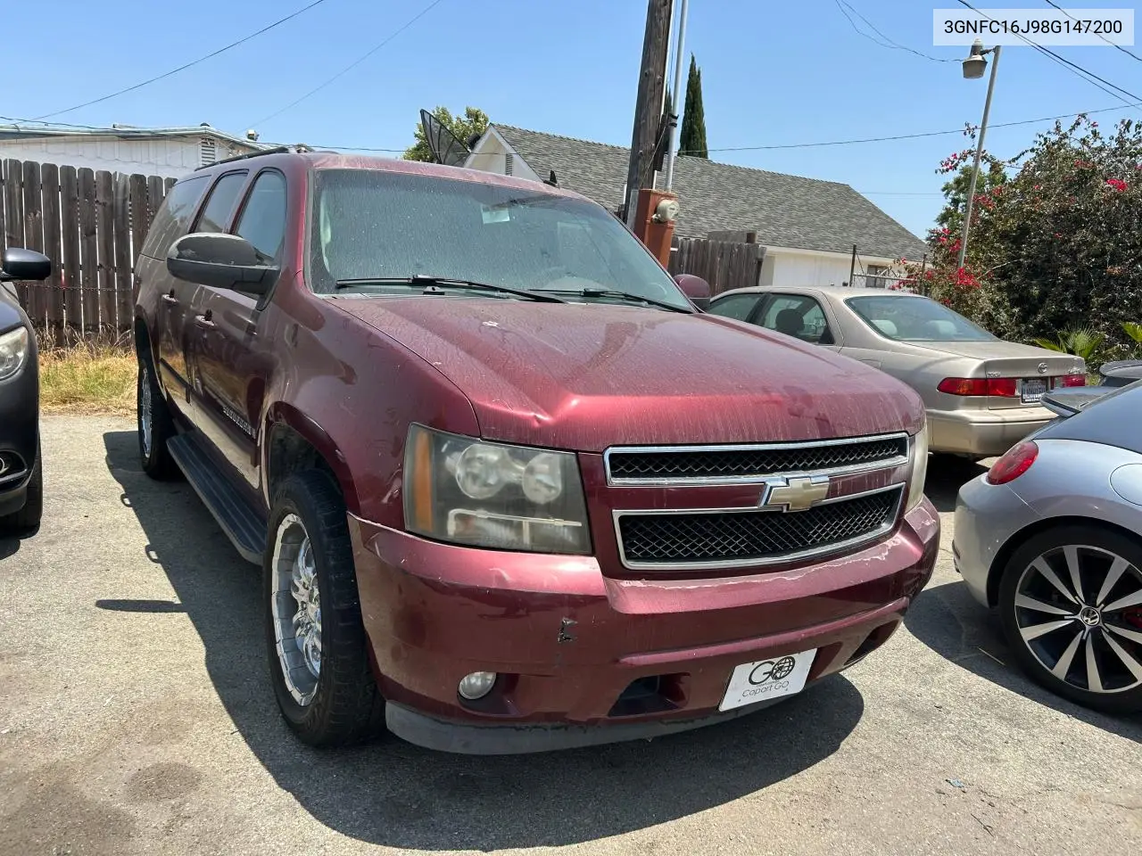 2008 Chevrolet Suburban C1500 Ls VIN: 3GNFC16J98G147200 Lot: 62791745