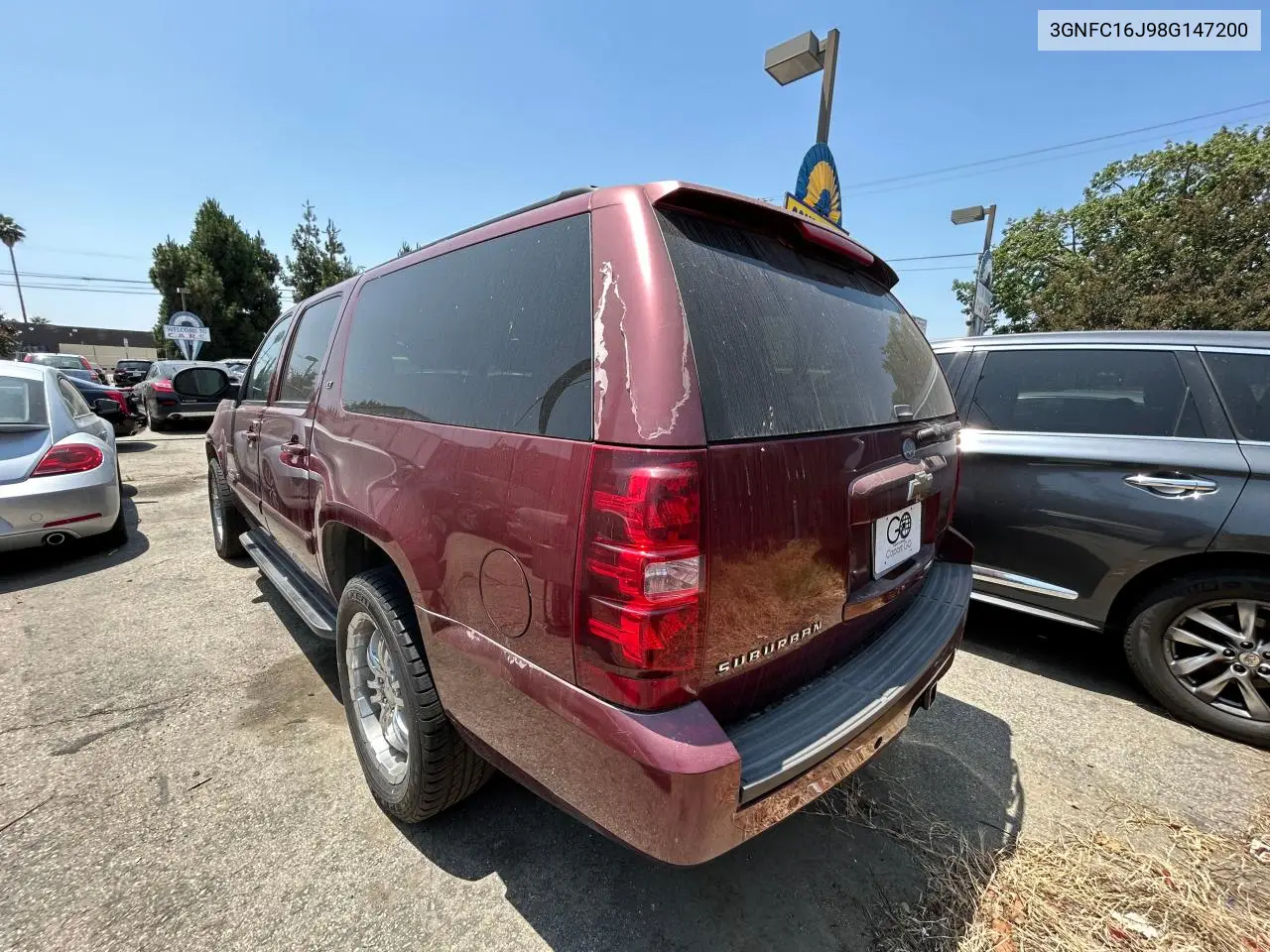 2008 Chevrolet Suburban C1500 Ls VIN: 3GNFC16J98G147200 Lot: 62791745