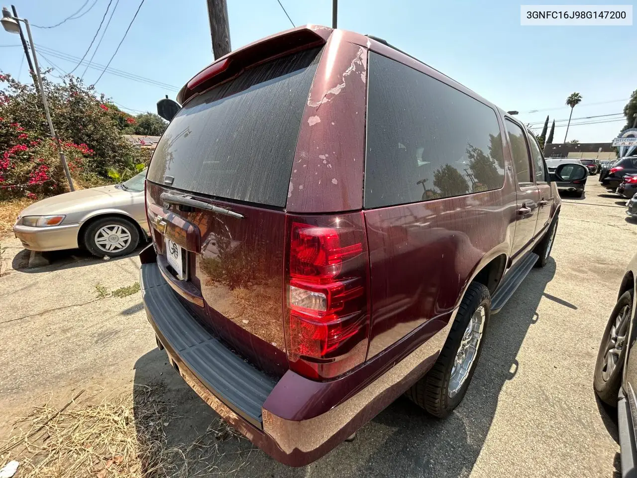 2008 Chevrolet Suburban C1500 Ls VIN: 3GNFC16J98G147200 Lot: 62791745