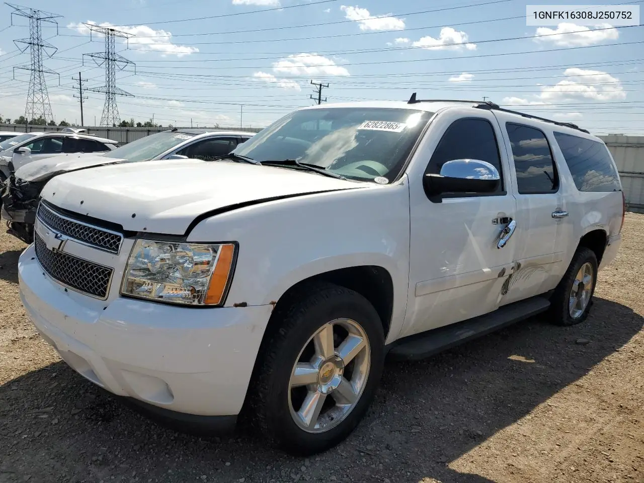 2008 Chevrolet Suburban K1500 Ls VIN: 1GNFK16308J250752 Lot: 62822865