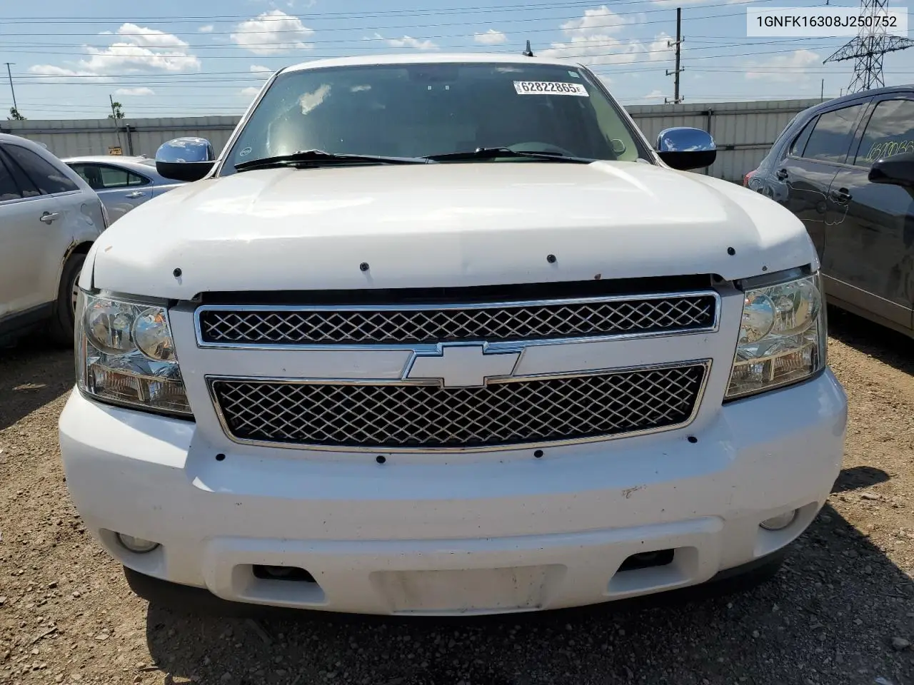 2008 Chevrolet Suburban K1500 Ls VIN: 1GNFK16308J250752 Lot: 62822865