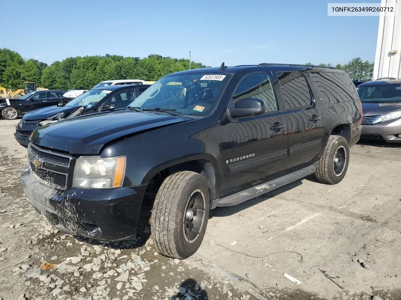 2009 Chevrolet Suburban K1500 Lt VIN: 1GNFK26349R260712 Lot: 62537685