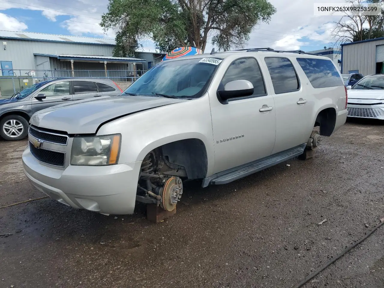2009 Chevrolet Suburban K1500 Lt VIN: 1GNFK263X9R253599 Lot: 63340985