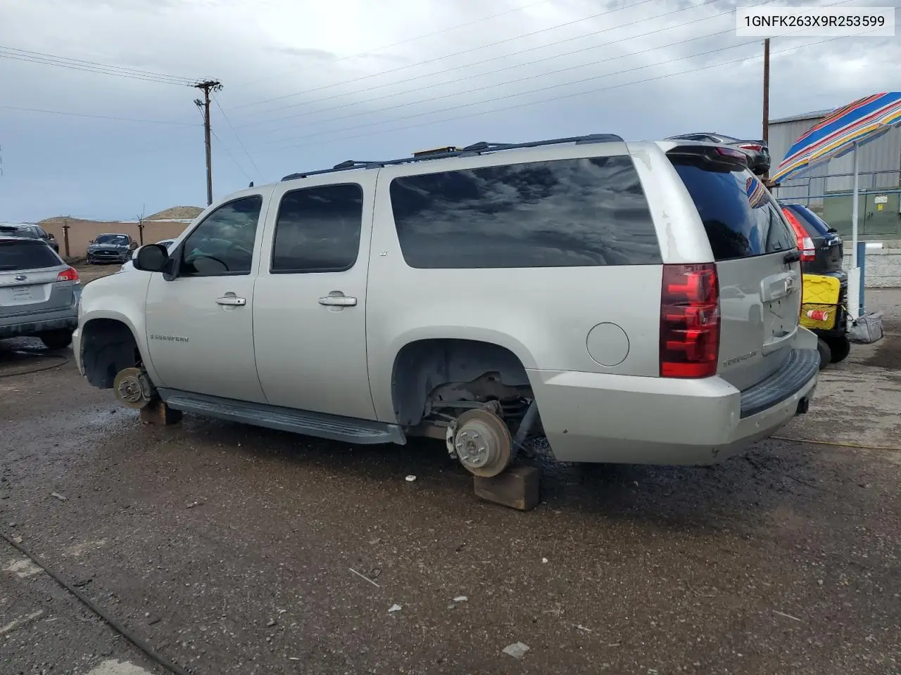 2009 Chevrolet Suburban K1500 Lt VIN: 1GNFK263X9R253599 Lot: 63340985