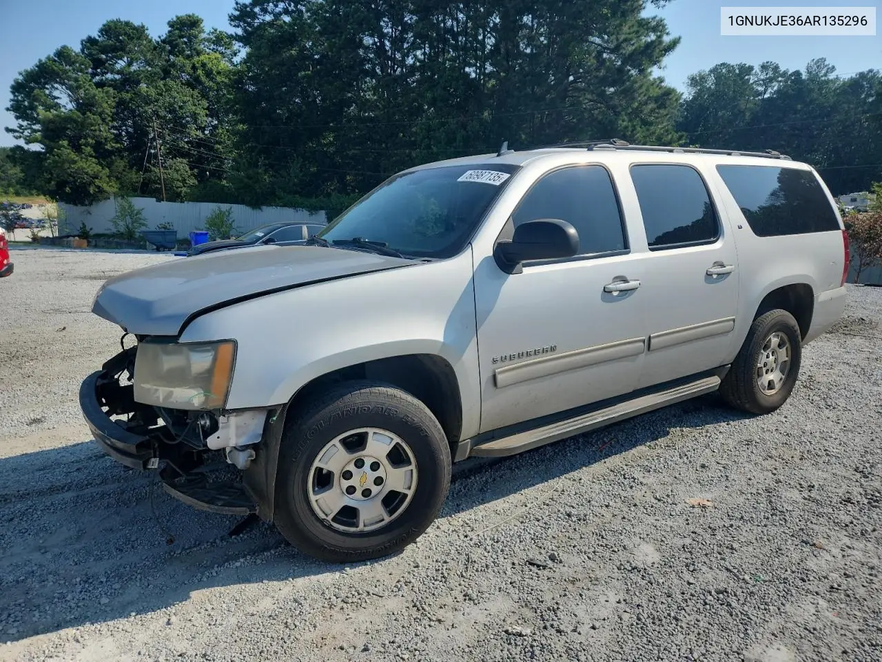 2010 Chevrolet Suburban K1500 Lt VIN: 1GNUKJE36AR135296 Lot: 60987135