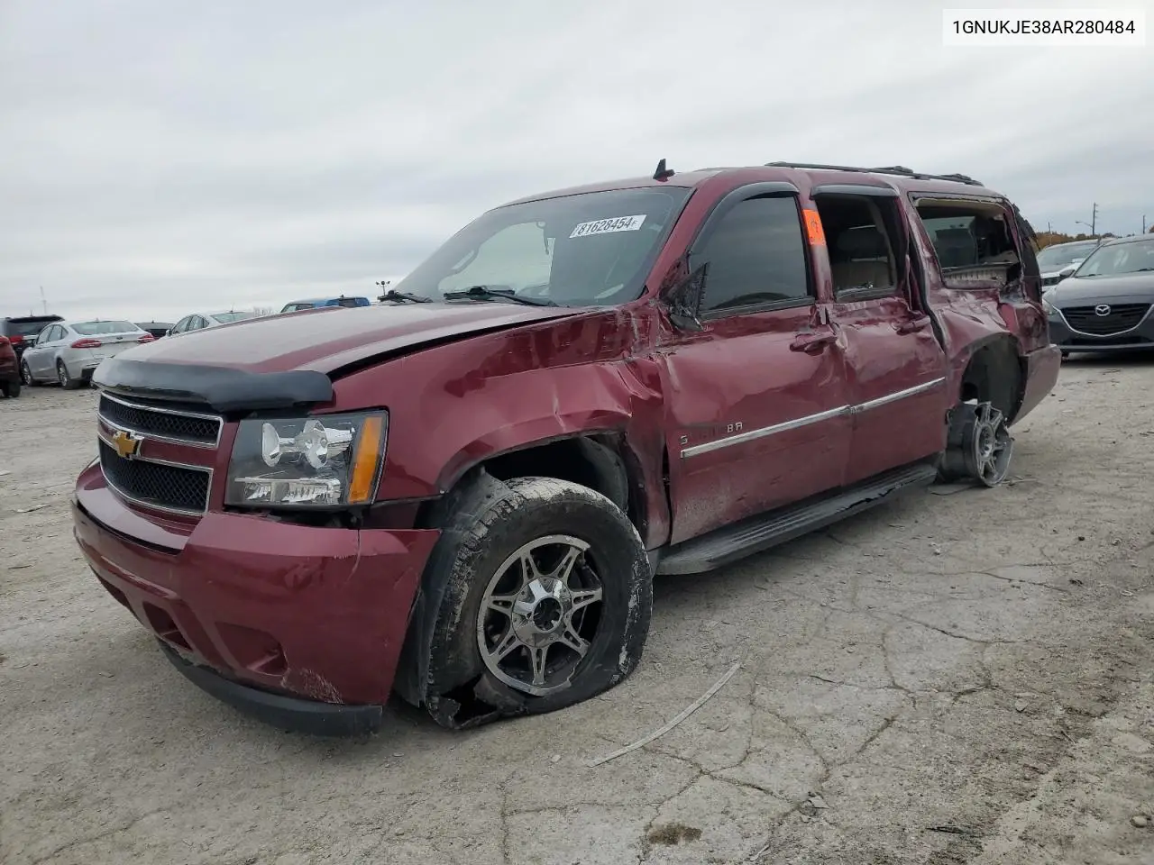 2010 Chevrolet Suburban K1500 Lt VIN: 1GNUKJE38AR280484 Lot: 81628454