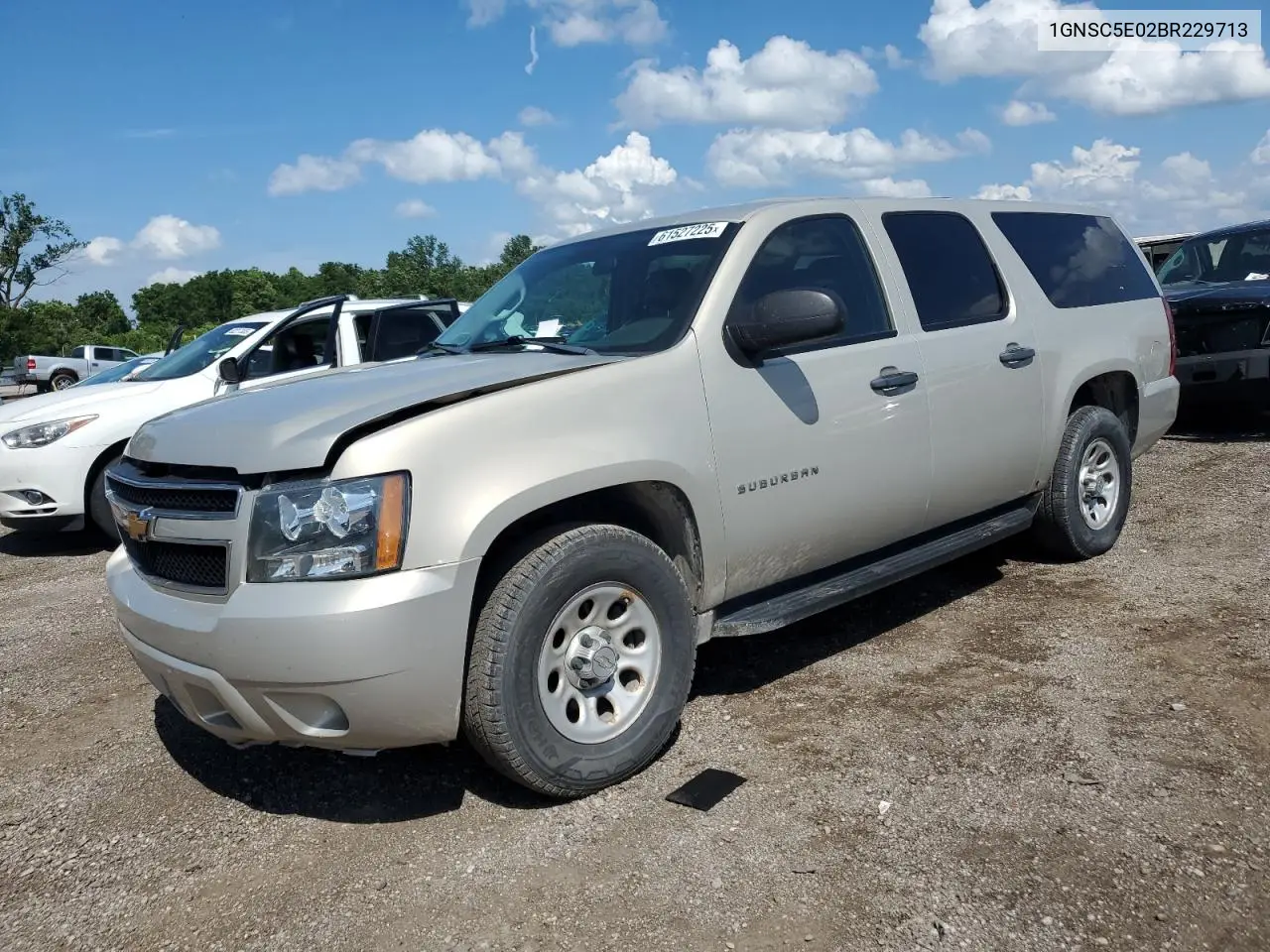 2011 Chevrolet Suburban C1500 VIN: 1GNSC5E02BR229713 Lot: 61527225